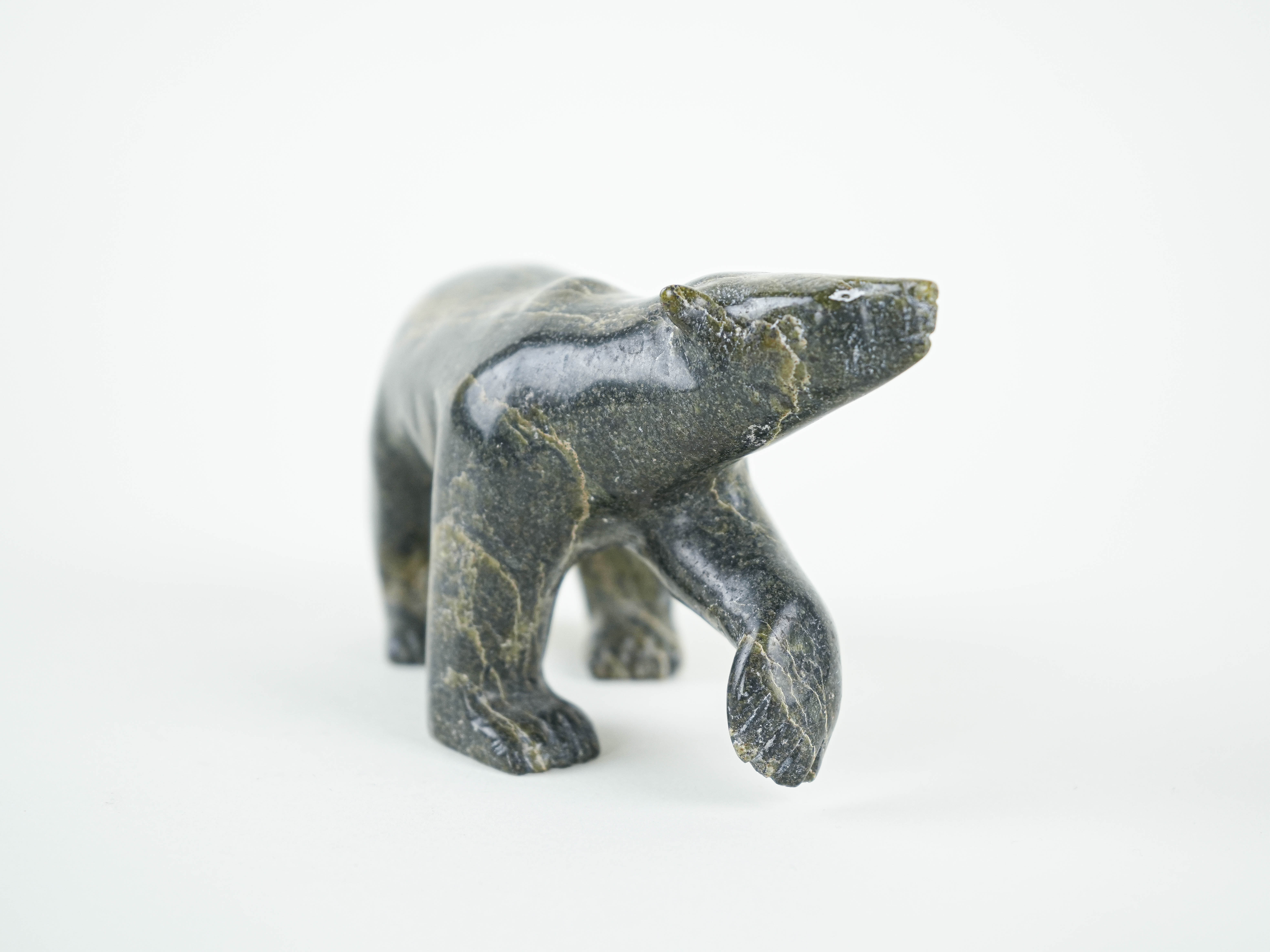 Stone bear figurine, Danish design, 1970s, made in Denmark