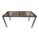 Smoked glass dining table