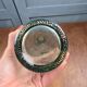 Large vintage ribbed glass soliflore – Transparent vase
