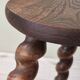 Solid wood milking stool