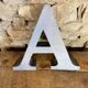 Metal letter A