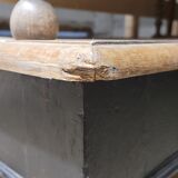 Louis Philippe notary office in oak, 1900 period - 1m49