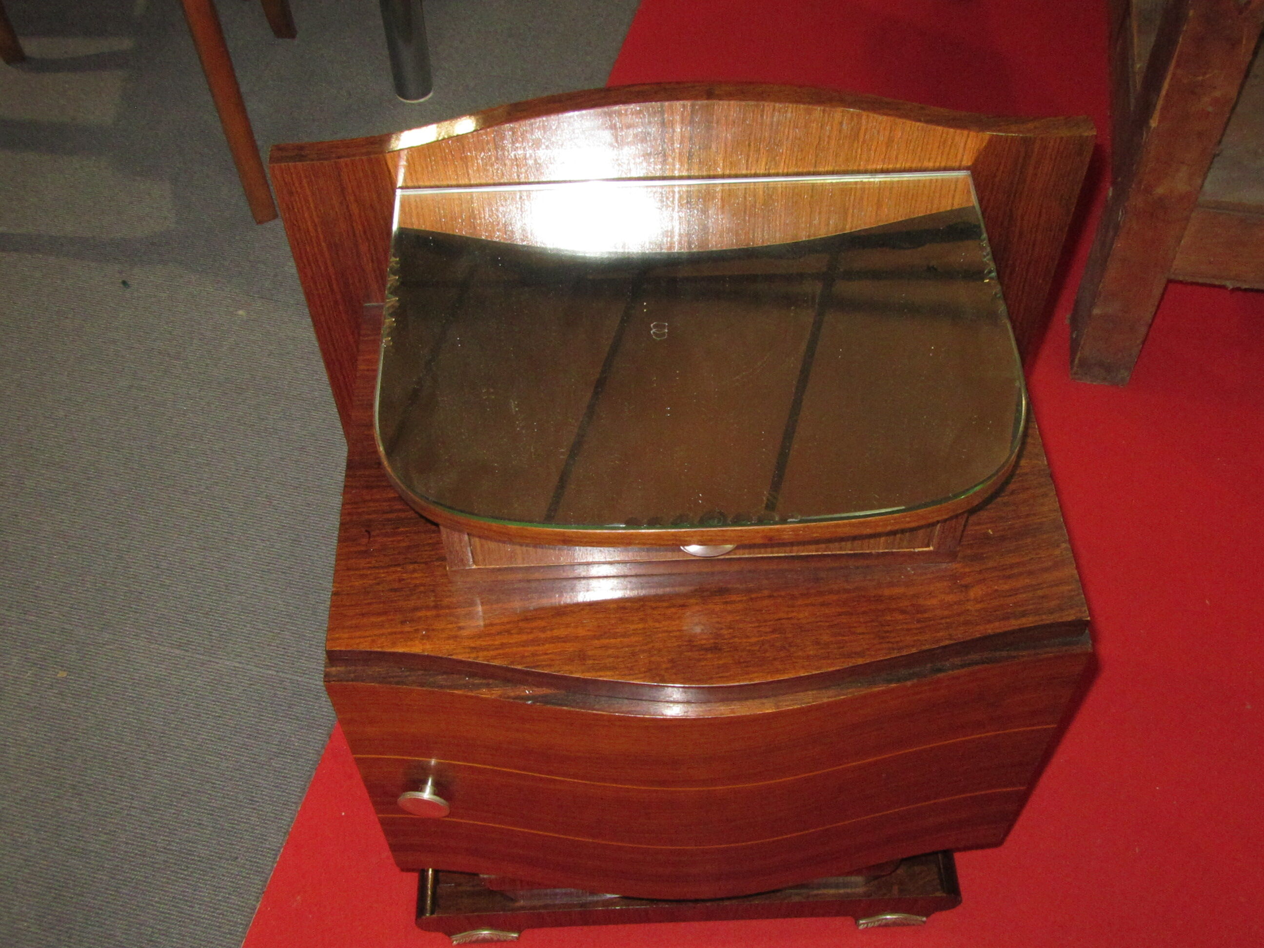 Bedside art deco rosewood