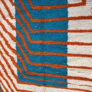 Tapis berbère beni ouraine à motifs colorés taille 150 x 250 cm