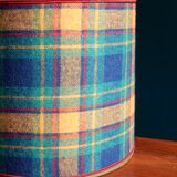 Yellow and green Scottish wool tartan lampshade