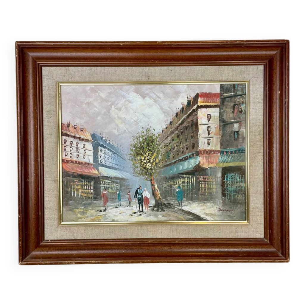 Tableau Huile Sur Toile Par Caroline Burnett - Dimensions 67 X 57 Cm, œuvre Originale