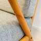 Grey Boomerang armchair
