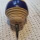 Duo of old spinning tops