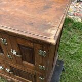 Storage unit, vintage icebox unit, wooden and zinc fridge unit, bar
