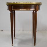 Table bouillotte en acajou, style Louis XVI – début XXe