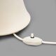 Table lamp with fabric shade, 1970s