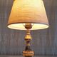 Lampe à poser en laiton doré - mid. XXeme