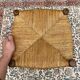 Low stool in wood and straw