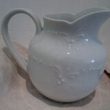 Creamer milk jar in white porcelain