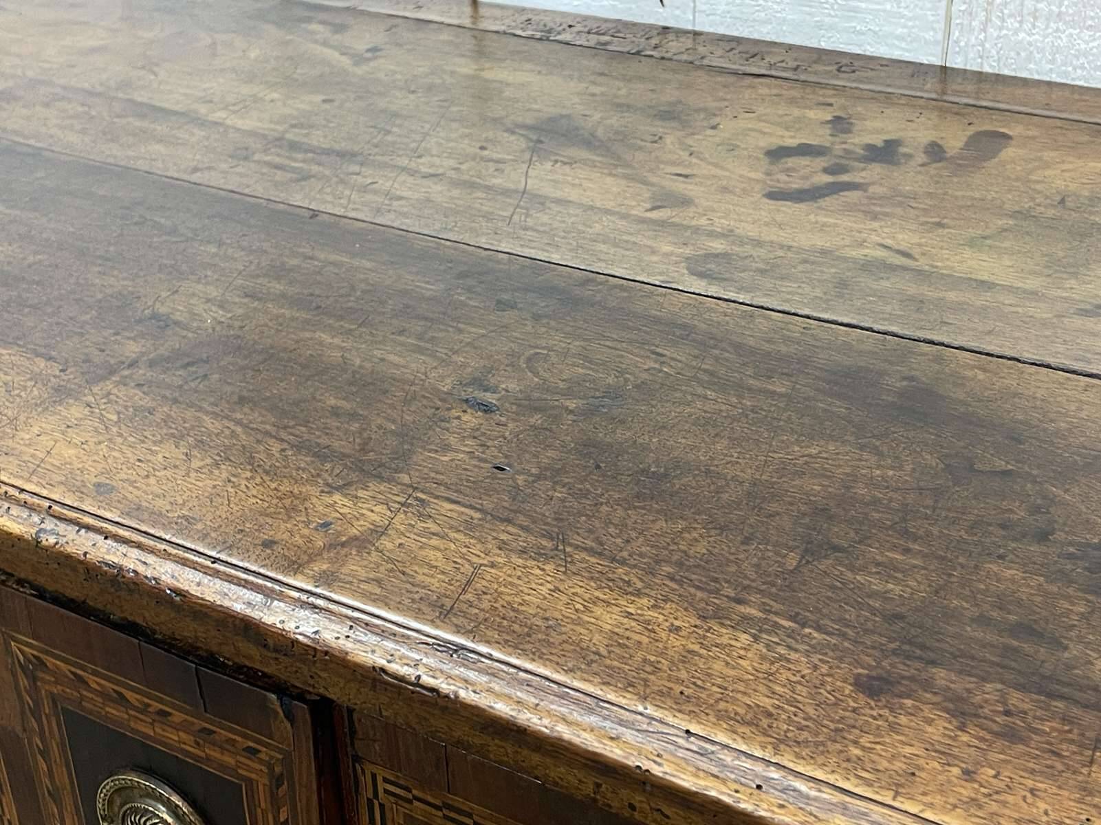 Louis XVI period chest of drawers in walnut, oak and fir, 18th century