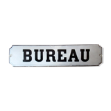 Old enamelled plate 1900 domed "bureau"
