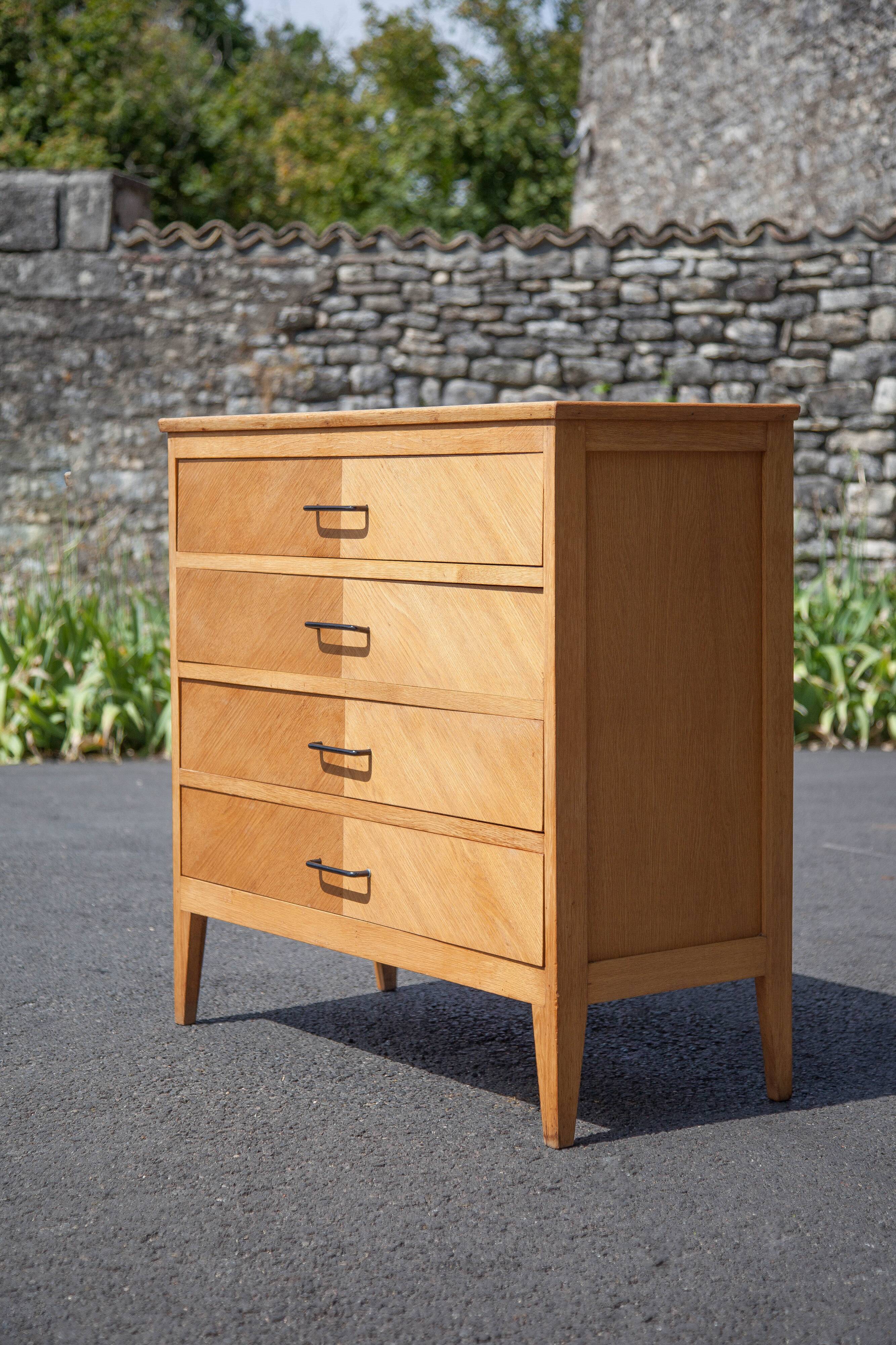 Commode vintage, meuble à tirois, meuble de rangement, commode bois, 60's