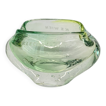 Bowl by Jozef Hospodka for Chribska Sklarna, 1960