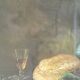 Tableau nature morte reproduction vintage cadre bois