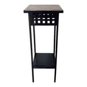 support de plante en - noir