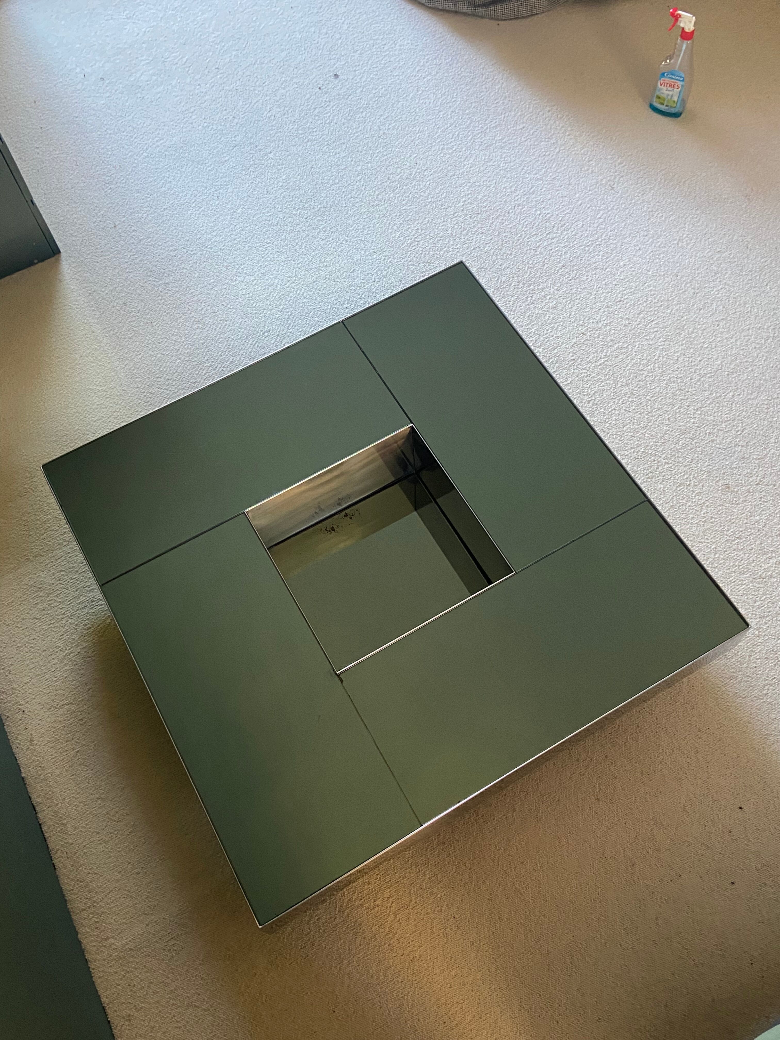 Free-form raw wood coffee table