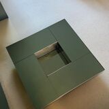 Free-form raw wood coffee table