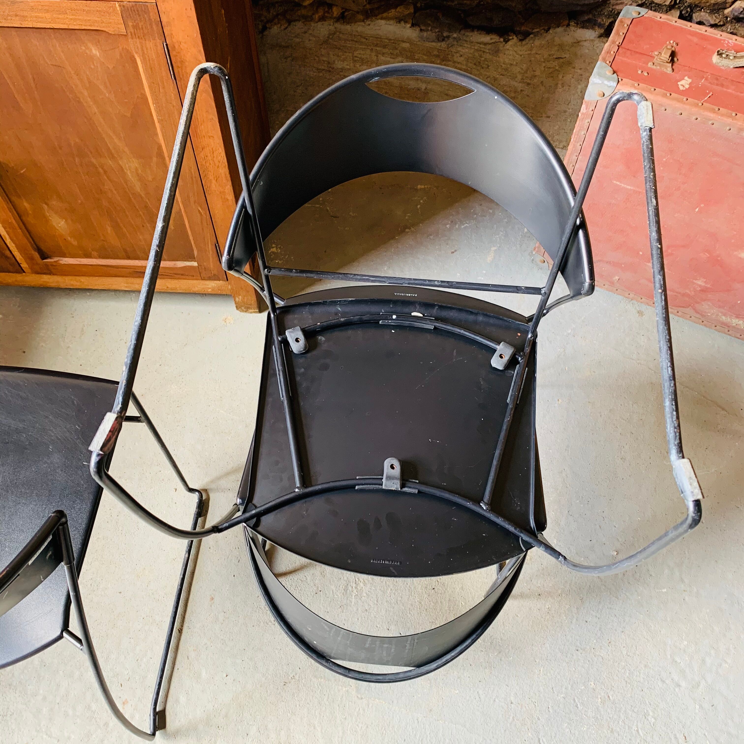 6 Baleri chairs, model Juliette - 1987 - Italy