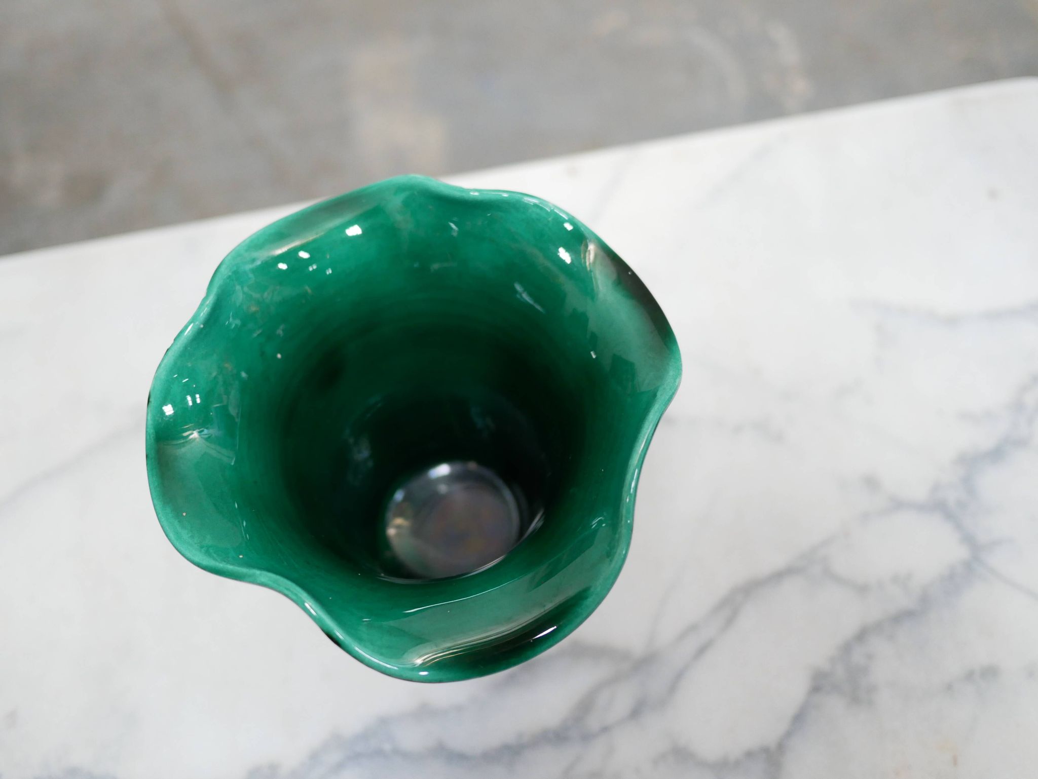 Vase corolle vintage en céramique