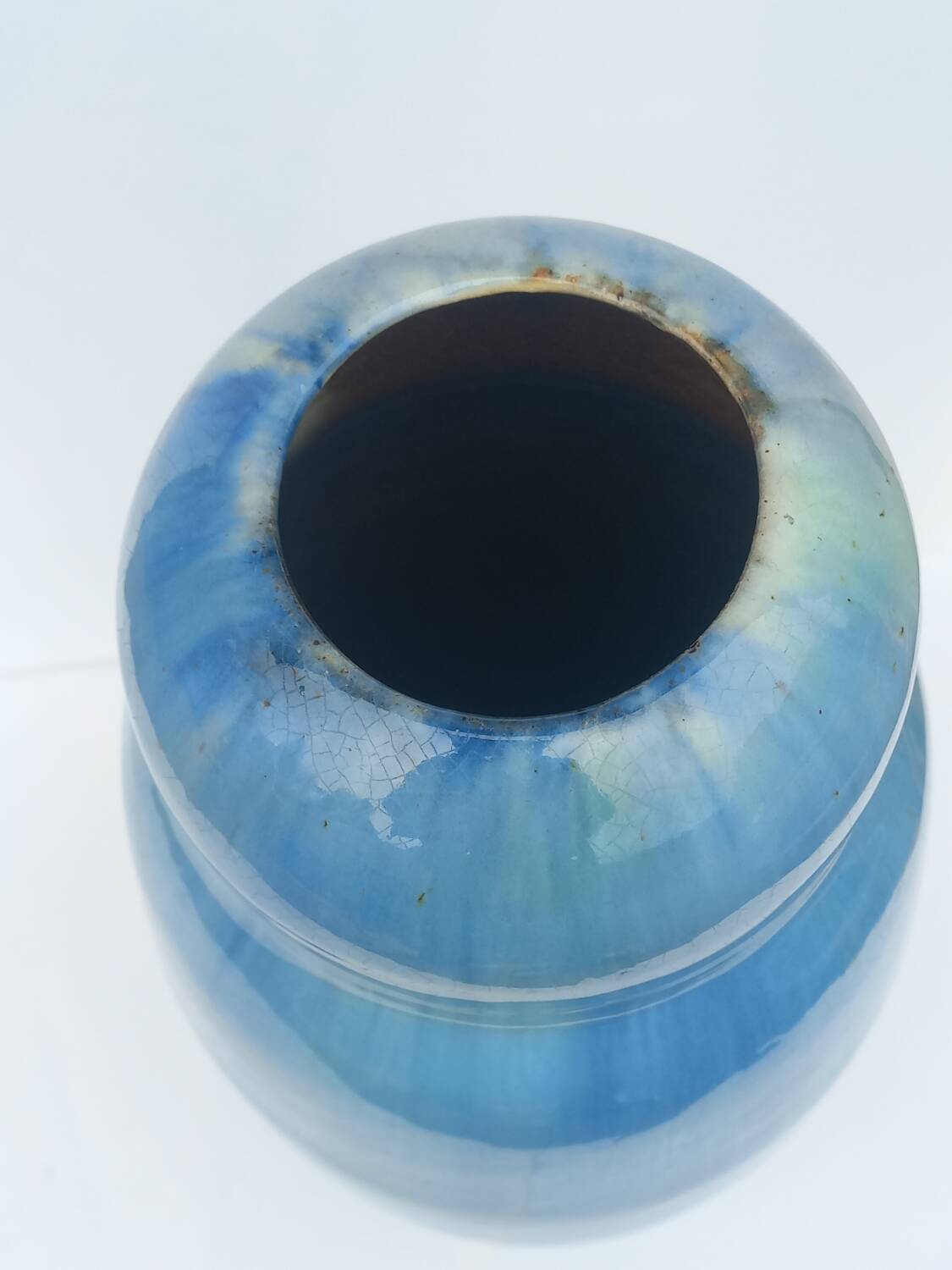 Ceramic dripping vase from the 1930s signed