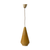 Suspension à abat-jour en Rotaflex jaune par Yasha Heifetz, années 1960, Allemagne