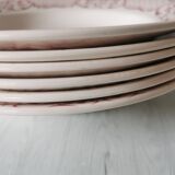 Set of 6 hollow plates Versailles
