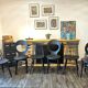 Series of 6 mismatched bistro chairs Baumann and Gizycko
