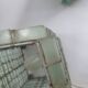 Paire de lampes en lamelles de verre années 80