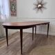 Table en teck ovale vintage