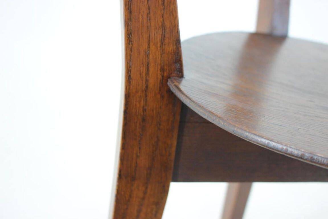 Paire de chaises d'appoint rares J.Halabala des années 1950, fabriquées par UP zavody à Brno.