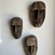 Large Timor mask in patinated wood H:50cm (1)