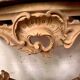 Console de style Louis XV en bois naturel XIX siècle