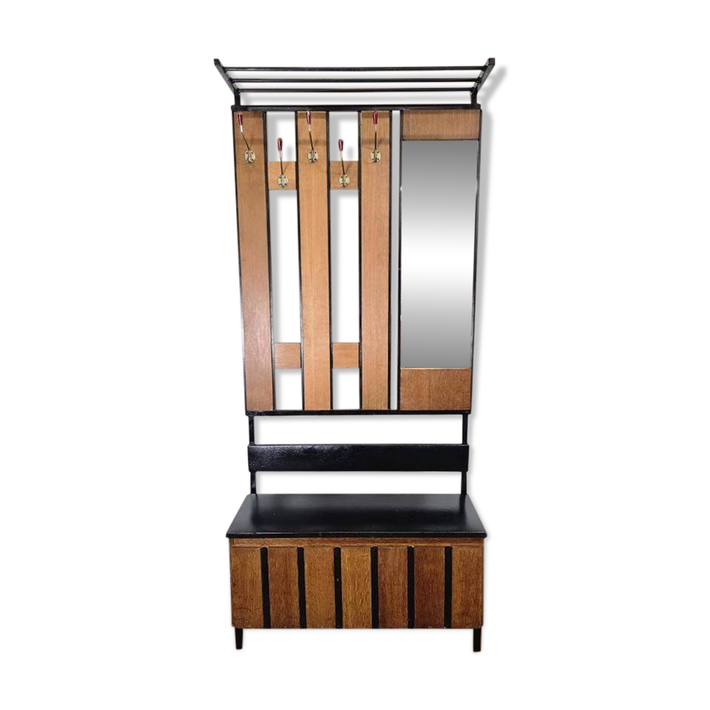 Porte-manteau vintage haut sur pied / porte-manteau de sol