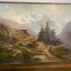 Oil on canvas "mountain landscape" signed L. Reignier 1888