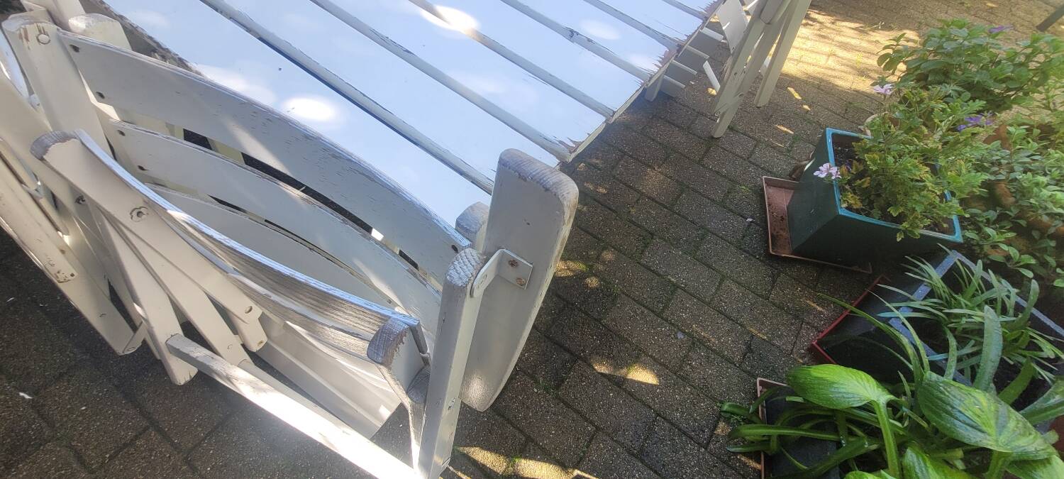 70s wooden garden furniture