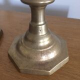 Pair of brass candlesticks