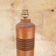 Teak wood floor lamp