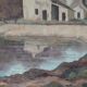 Pierre Uhl (1908-1986) – Large oil on panel, landscape of the South-West