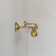Pair of adjustable vintage brass wall lights, France, 1970.