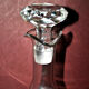 Baccarat crystal decanter engraved with guilloché volute acid 1920
