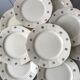 Set of 9 flat plates Digoin Sarreguemines years 40-50