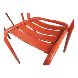 4 tolix metal bistro chairs