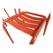 4 tolix metal bistro chairs