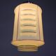 Art Deco pendant lamp with glass lantern shade, 1930s
