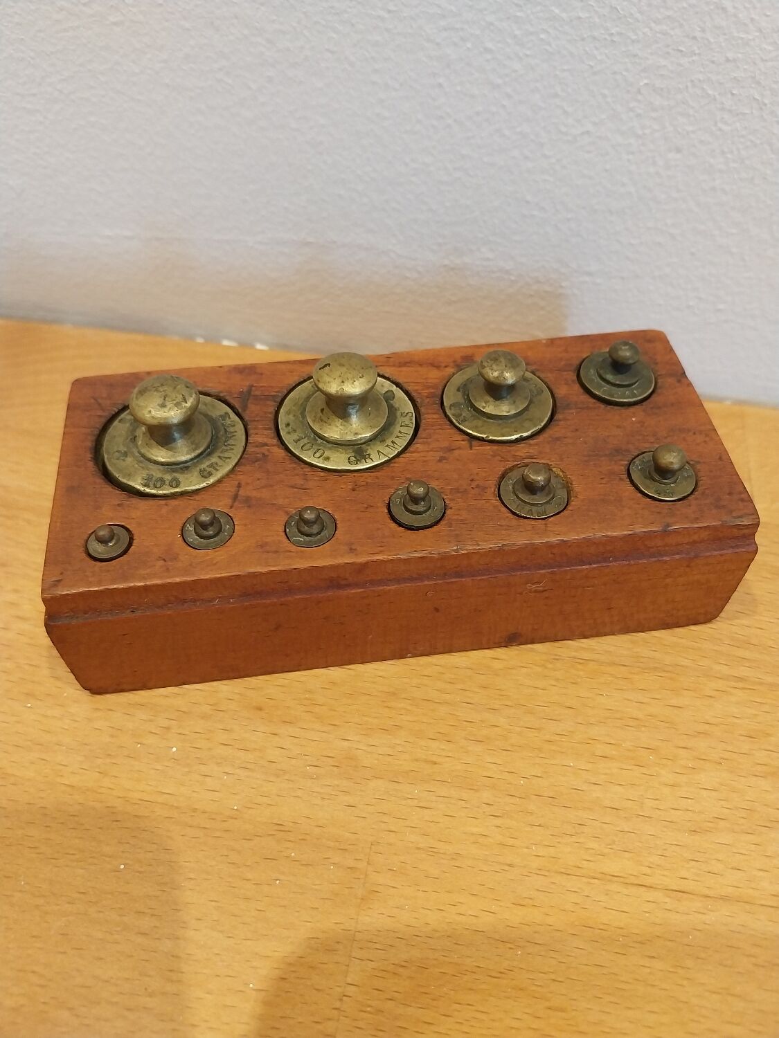 Brass weight box